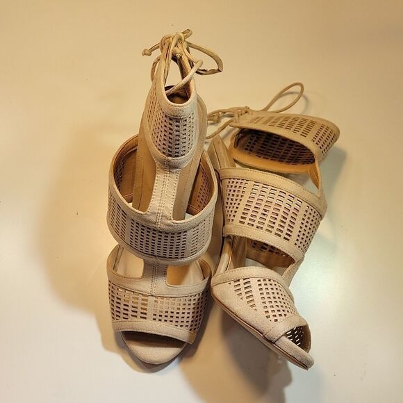 CALL IT SPRING SUEDE GLADIATOR STYLE HIGH HEEL STILETTOS ROUND TOE SANDAL - Picture 14 of 15